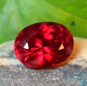 Natural Blood Red Ruby Oval Cut 23.50 Ct AAAA+ Rare Certified Loose Gemstone - Picture 1 of 7