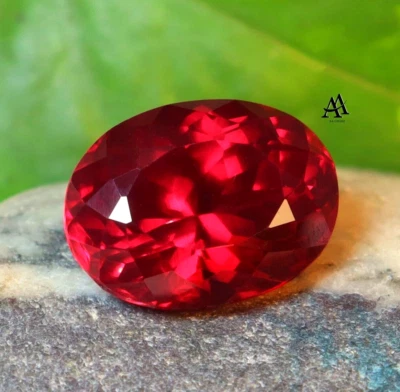 Natural Blood Red Ruby Oval Cut 23.50 Ct AAAA+ Rare Certified Loose Gemstone - Image 1 of 4