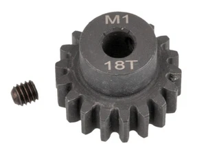 RT Motorritzel Modul 1 Stahl 18 Zähne1/8 Buggy GT für 5mm Welle RT5000-18 - Bild 1 von 2