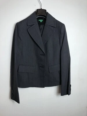Benetton Womens Pant Suit Wool Blend Light Weight Sz 42/44 - Image 1 of 4