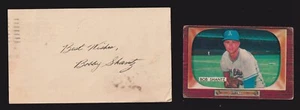 Bobby Shantz ( Debut 1949 ) A's NYY STL  SIGNED AUTOGRAPH AUTO 3x5 GPC INDEX COA - Picture 1 of 2
