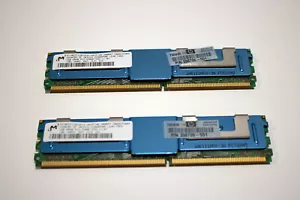 HP Micron 2GB (2 x 1GB) DDR2 PC2-5300F RAM (MT18HTF12872FDY-667F1N6) - Picture 1 of 2