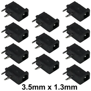 Paquete de 10 enchufes de conector de CC hembra de 3,5x1,3 mm - montaje en PCB HÁGALO USTED MISMO - Imagen 1 de 5