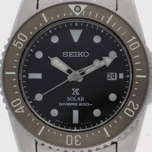 TOP MINT IN BOX SEIKO Prospex V147-0CS0 SOLAR DIVERS 200m Quartz Brown Dial Gray - Picture 1 of 9