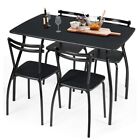 Costway 5 Pcs Dining Set Table & 4 Chairs Home Kitchen Room Breakfast Furniture 
