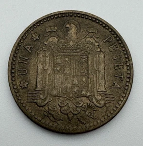 1953 1 Una Pesta Francisco Franco World Coin Spain - Picture 1 of 2