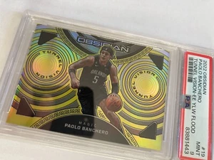 2022 Obsidian Paolo Banchero Tunnel Vision Electric Etch Yellow Flood /10 PSA 9 - Picture 1 of 24