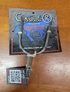 Circle R Western Unisex Silvertone & Brass Rowel Pin CR177 Reinsman Free Shippin - Picture 1 of 8
