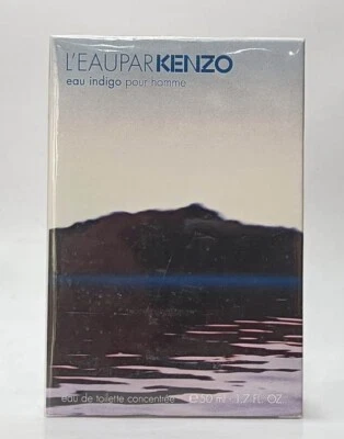 L'Eau par Kenzo Eau Indigo pour Homme 50 ml Eau de Toilette Concentree