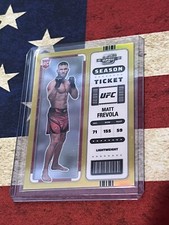 2023 UFC PANINI CHRONICLES Contenders Optic Ticket Gold /10 Matt Frevola RC card