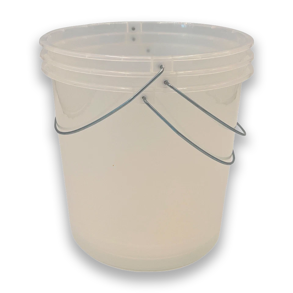 3xHaushaltseimer 10 Liter rund transparent mit Metallbügel Putzeimer Wassereimer - Bild 1 von 1