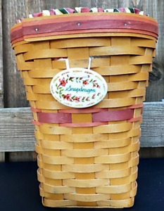New ListingLongaberger 1998 May Series Snapdragon Basket Set Liner Protector 9th In Series