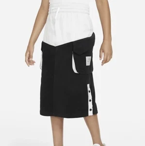 Nike Sportswear Big Kids' (Girls) Cargo Pockets Skirt Black/White Small $75 - Picture 1 of 6