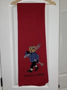 Polo Ralph Lauren Knit Girl Teddy Bear Scarf 1999 - Picture 1 of 4