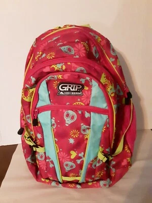 Grip High Sierra 背包 粉色 Jackhammer Skulltastic 口袋 垃圾桶 — 第 1/4 张图片