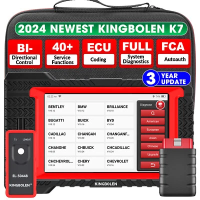 KINGBOLEN KINBOLEN K7 OBD2 Escáner Todo Sistema Profesional Coche Diagnóstico Prueba Activa Auto VIN