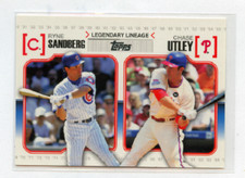 2010 TOPPS LEGENDARY LINEAGE # LL-60 RYNE SANDBERG , CHASE UTLEY