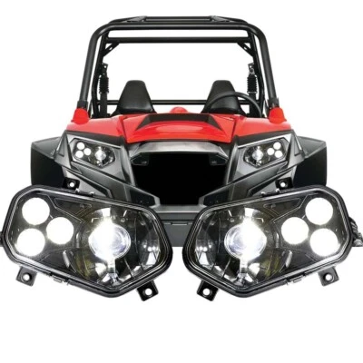 LED Headlights for Polaris RZR 570 800 900 2011-14 / Sportsman / Ranger 2012-13 - Bild 1 von 4