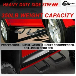 Fits for Toyota Tundra XK30/XK40 2000+ Black Side Stair Small Running Board Step - Picture 1 of 8