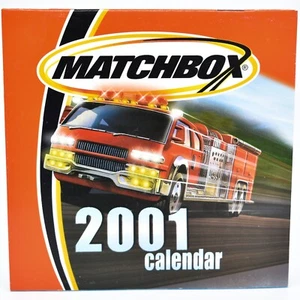 Calendario promocional vintage Mattel Matchbox 2001 Mini 5,5" - Imagen 1 de 2