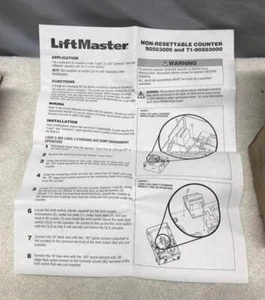 LiftMaster DC Non-Resettable COUNTER - Commercial GATE or DOOR  71-90503000 - Picture 1 of 3