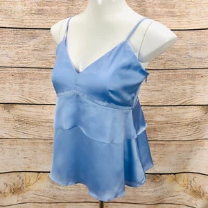 Cami en capas Banana Republic Peplum - Azul jacinto - Talla 4 - Nuevo con etiquetas - Imagen 1 de 12