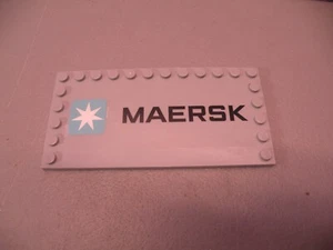 6178-LIGHT BLUISH GREY-TILE MODIFIED 6 X 12 STUDS ON EDGES Maersk Sticker 10219 - Imagen 1 de 3