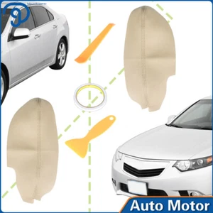 Beige For 2009-2013 2014 Acura TSX Leather Synthetic Door Panel Armrest Cover - Bild 1 von 18