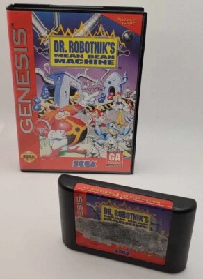 (1993 SEGA GENESIS) *Dr. Robotnik's Mean Bean Machine* Video Game -Play Tested! - Image 1 of 4
