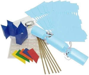 10 X Make your own Christmas Crackers - Pale Blue - Picture 1 of 2