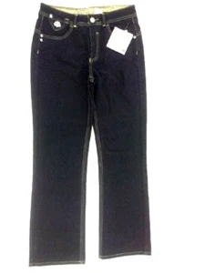 Dereon Jeans by Beyonce Black Wash Cotton Spandex Low Rise Size 16 (28x29.5) - Picture 1 of 12