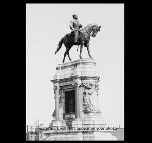 General Robert E Lee Monument PHOTO Statue Richmond, VA, Confederate Civil War - Picture 1 of 2