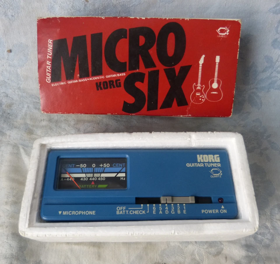 #Musique Vintage# Accordeur Vintage KORG Micro Six /  Guitar Tuner GT-6 - Photo 1/4