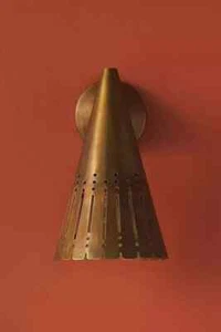 Mid Century Modern Brass Italian  Wall Sconce | Handmade Stilnovo Light Fixture - Picture 1 of 6