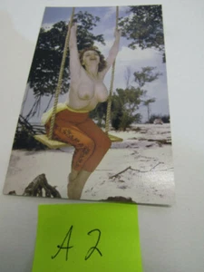 A-2 OLD VINTAGE UNUSED MINT POSTCARD NUDE SEXY WOMEN RESQUE - Picture 1 of 1