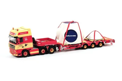 TORBEN RAFN  DAF XF 105 + 2-achs Tieflader + VESTAS Windkraftteile  WSI  1:50 - Bild 1 von 4