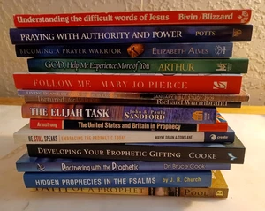 Lot of 14 Christian Books Prophecy Prayer Nonfiction Mixed Authors Paperback - Foto 1 di 20