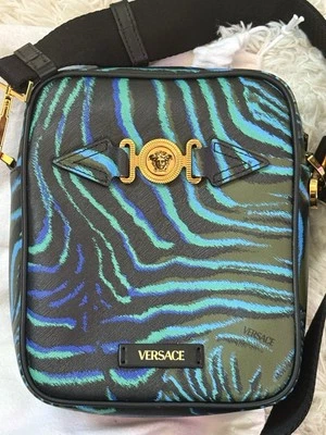 Versace Psychedelic Cross-Body Leather Bag - Image 1 of 4