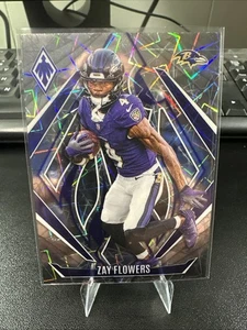 2024 Zay Flowers Panini Phoenix Silver Lazer Card Ravens n.150 - Foto 1 di 2