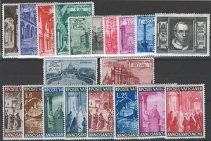 Vaticano 1949 Annata completa, n° 122/39. Cat. € 179 (**) - Picture 1 of 1