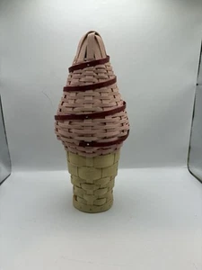 Longaberger Like Dresden & Company Strawberry Ice Cream Cone - Picture 1 of 5