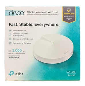 Unidad WiFi de malla para toda la casa TP-Link Deco M5 AC1300 - NUEVA caja abierta - Imagen 1 de 6
