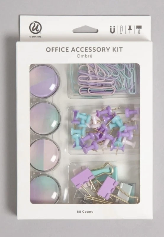 U Brands Ombre 88 Piece Office Kit - Multicolor