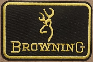 Browning bordado hierro en parche equipo de caza y pesca - Imagen 1 de 1
