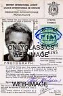 1964 STEVE MCQUEEN INTERNATIONAL DRIVERS LICENSE MOTORCYCLE SIGNATURE 8x12 PHOTO
