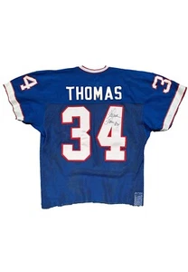 Earliest Thurman Thomas Buffalo Bills Debut Training Camp Worn Signed Jersey - Picture 1 of 9