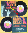 Lp 45 7'' Anarchic System Carmen Brasilia Marina 1972 Italy Disc Az No Cd Mc*Dvd