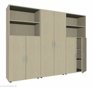 Aktenschränke Büroschrankwand 3119 Korpus montiert 3 x Aktenschrank Büromöbel - Bild 1 von 11