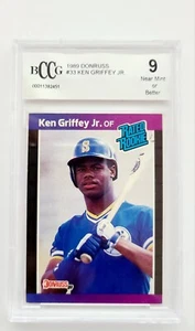 Beckett 9 - 1989 Donruss Ken Griffey Jr. ROOKIE HOF HOCHWERTIGER MULTIFEHLER. - Bild 1 von 12