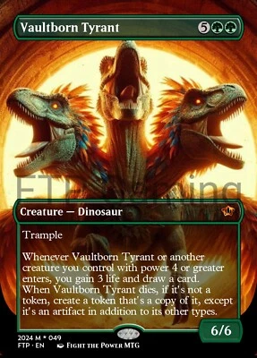 Vaultborn Tyrant Borderless Style Card For EDH and Playtest - Image 1 of 3